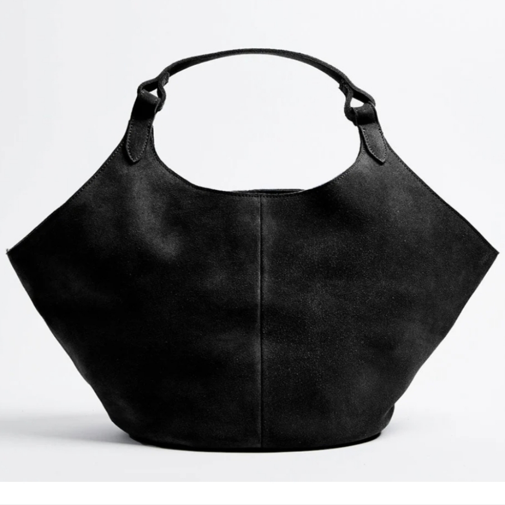 Nwt M.I.L.A Elegant Black Suede Hobo Bag